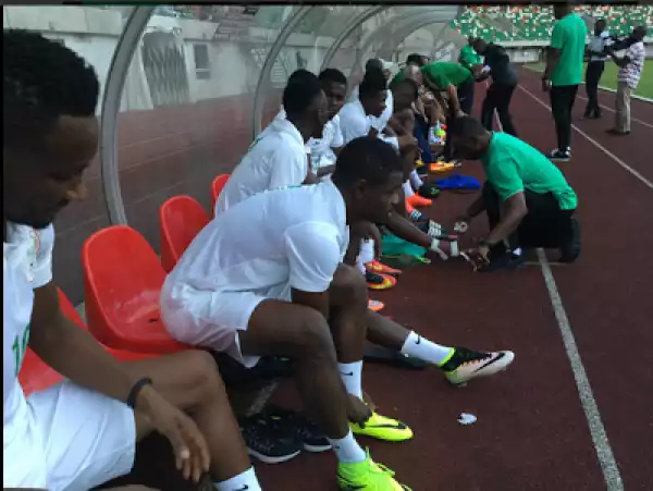 Photos Of Rohr, Mikel Obi, Victor Moses, Iheanacho & Other Players Training In Uyo